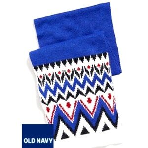 Old Navy Fair Isle Winter cozy Outdoors Holiday Scarf